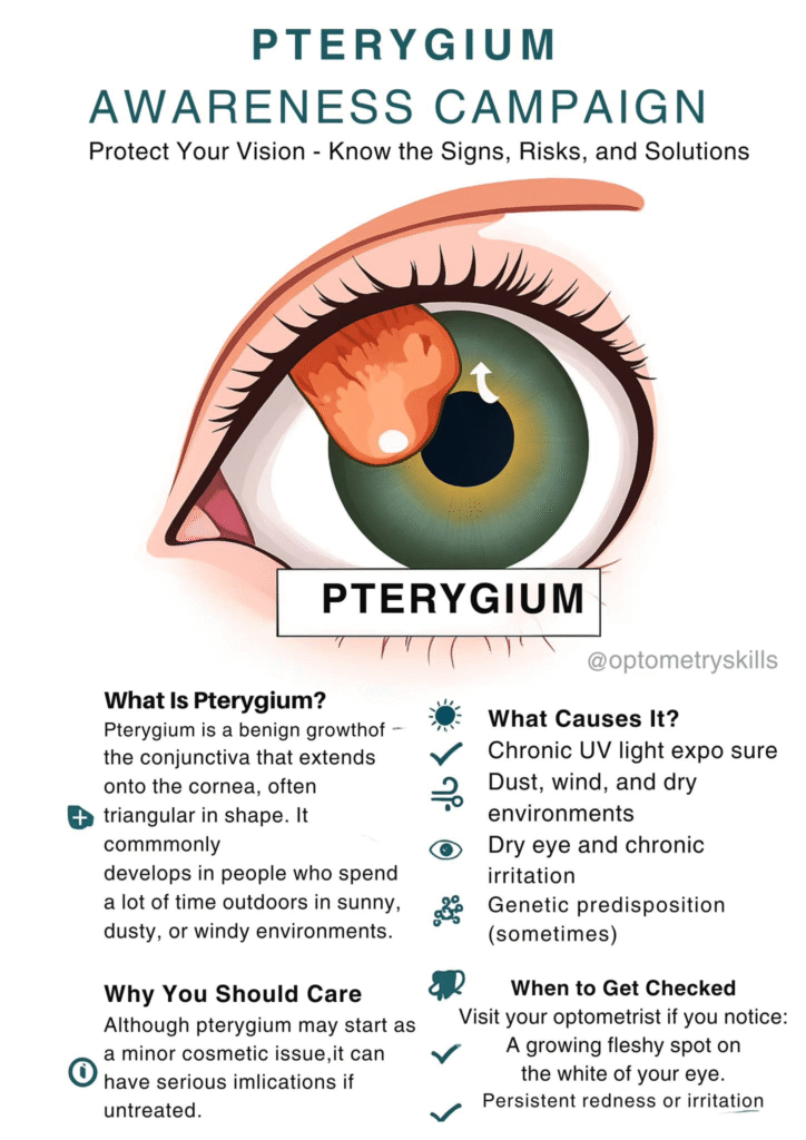 Pterygium Awareness Poster