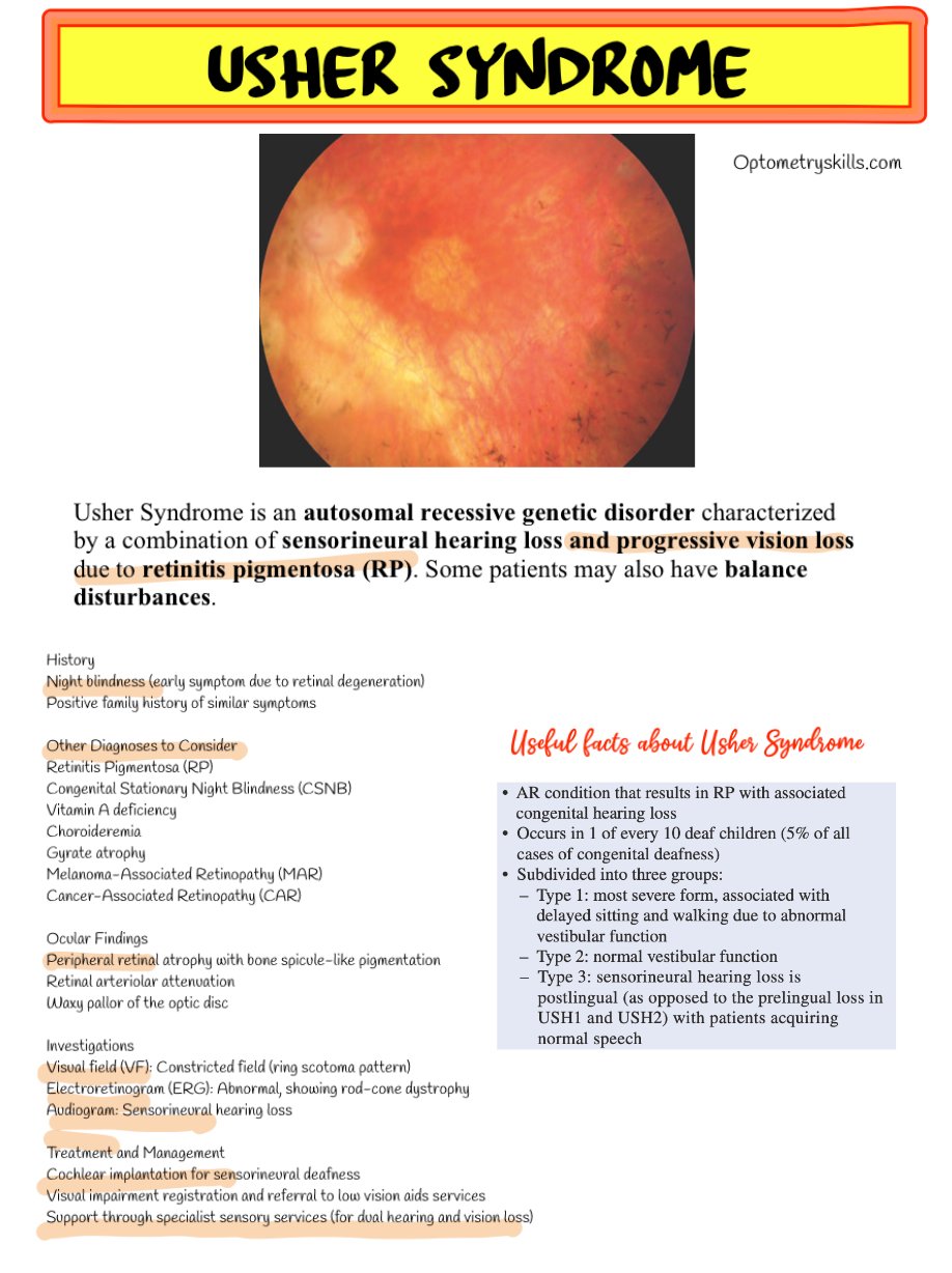 Usher Syndrome and Retinitis Pigmentosa: What Optometrists Should Know